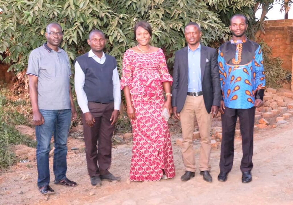 Pictured from left to right: Philippe KASONGO, Bertin MBUKANI, Betty SENGA,  Etienne MAVE, Martin NTAMBWE.